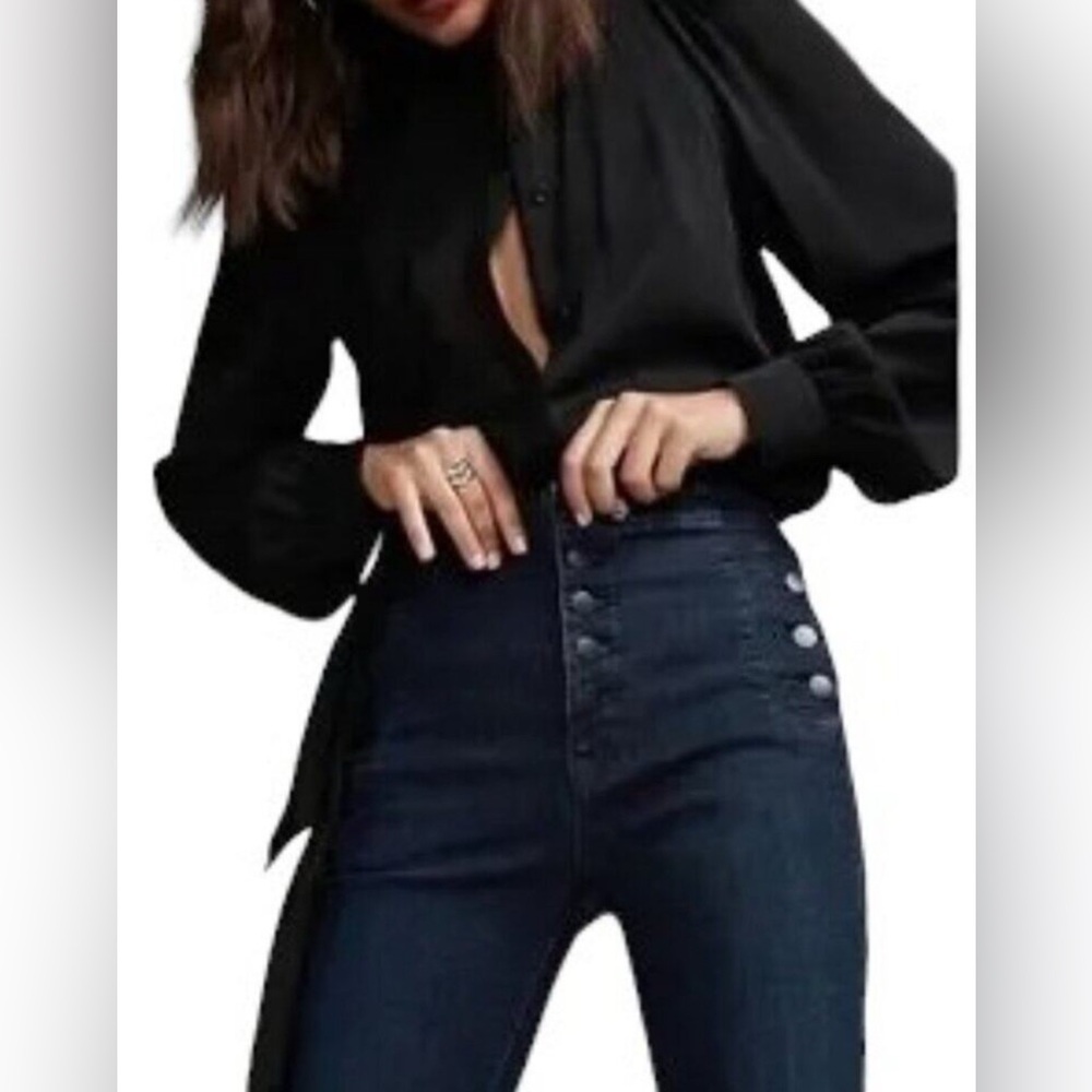 J Brand Natasha Sky High Skinny Jeans in Bluebird. Size 28
5